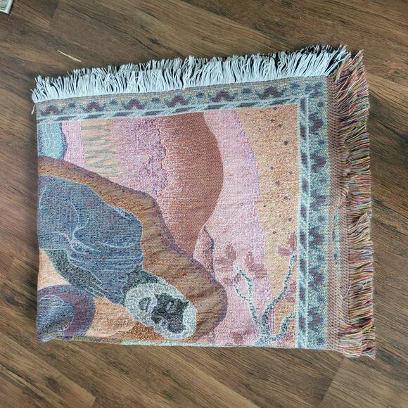 Vintage Nativity Wall Tapestry/Throw Blanket Baby Jesus Mary Joseph Holy Family - Picture 8 of 8